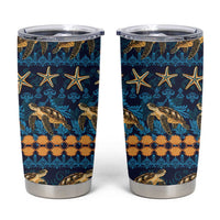 Hawaii Turtles Starfish Unique Pattern Tumbler Cup - Polynesian Pride