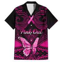 Personalised Pink Out Hawaiian Shirt Breast Cancer Awareness Polynesian Pattern Black Version LT01 Black - Polynesian Pride