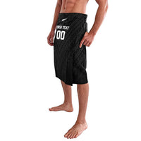 Custom Football New Zealand Lavalava Aotearoa United Black Version - Polynesian Pride