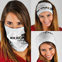 Football New Zealand Neck Gaiter Aotearoa United White Version - Polynesian Pride