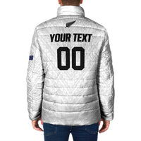 Custom Football New Zealand Padded Jacket Aotearoa United White Version - Polynesian Pride