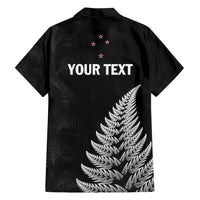 Personalised New Zealand 2025 Archery Hawaiian Shirt Aotearoa Silver Arrows Black