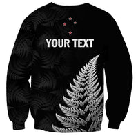 Personalised New Zealand 2025 Archery Sweatshirt Aotearoa Silver Arrows Black