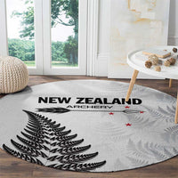 New Zealand 2025 Archery Round Carpet Aotearoa Silver Arrows White