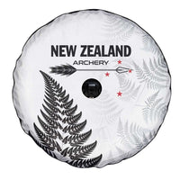 New Zealand 2025 Archery Spare Tire Cover Aotearoa Silver Arrows White
