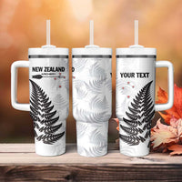 Personalised New Zealand 2025 Archery Tumbler With Handle Aotearoa Silver Arrows White