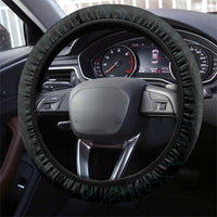 New Zealand Archery Steering Wheel Cover Turquoise Maori Silver Fern LT01 - Polynesian Pride