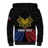 Personalized Philippines Independence Day Sherpa Hoodie Filipino 126th Anniversary Sun Tattoo LT01 - Polynesian Pride
