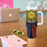 Personalized Philippines Independence Day Tumbler With Handle Filipino 126th Anniversary Sun Tattoo