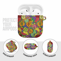 Hawaii Fruits Hippie Style AirPods Case Vibrant Colorful