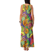Hawaii Fruits Hippie Style Family Matching Tank Maxi Dress and Hawaiian Shirt Vibrant Colorful LT01 - Polynesian Pride