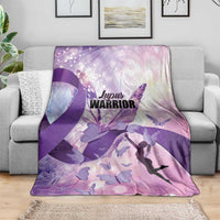 Polynesian Lupus Awareness Blanket Butterfly Hologram Lupus Warrior