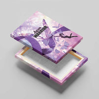 Polynesian Lupus Awareness Canvas Wall Art Butterfly Hologram Lupus Warrior