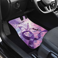 Personalized Polynesian Lupus Awareness Car Mats Butterfly Hologram Lupus Warrior