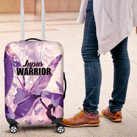 Polynesian Lupus Awareness Luggage Cover Butterfly Hologram Lupus Warrior