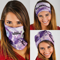 Polynesian Lupus Awareness Neck Gaiter Butterfly Hologram Lupus Warrior