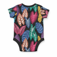 Hawaii Colorful Tropical Leaves Baby Onesie