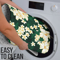Hawaii Hibiscus Plumeria Green Bathroom Set Polynesian Pattern LT01 - Polynesian Pride