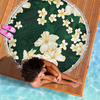 Hawaii Hibiscus Plumeria Green Beach Blanket Polynesian Pattern LT01 - Polynesian Pride