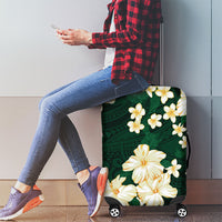 Hawaii Hibiscus Plumeria Green Luggage Cover Polynesian Pattern LT01 - Polynesian Pride