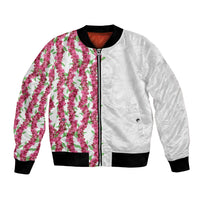 Hawaii Aalii Lei Bomber Jacket Aalii Ku Makani