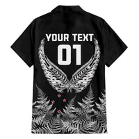 Custom New Zealand Rugby Hawaiian Shirt NZ Opango Forever Silver Fern Heart LT01 - Polynesian Pride
