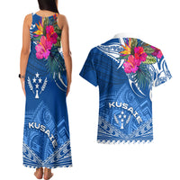 Kosrae Constitution Day Couples Matching Tank Maxi Dress and Hawaiian Shirt Kusaie Special Style LT01 - Polynesian Pride