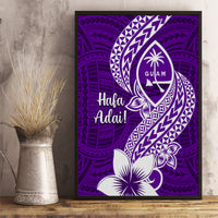 Hafa Adai Guam Canvas Wall Art Polynesian Floral Purple Pattern LT01 - Polynesian Pride
