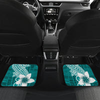 Hafa Adai Guam Car Mats Polynesian Floral Teal Pattern LT01 - Polynesian Pride