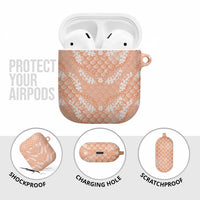 Apricot Mermaid Puakenikeni Maile Lei AirPods Case LT01 - Polynesian Pride