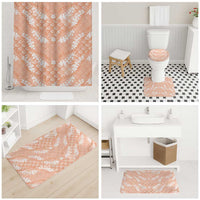 Apricot Mermaid Puakenikeni Maile Lei Bathroom Set