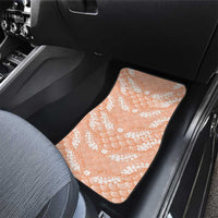Apricot Mermaid Puakenikeni Maile Lei Car Mats