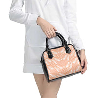 Apricot Mermaid Puakenikeni Maile Lei Shoulder Handbag