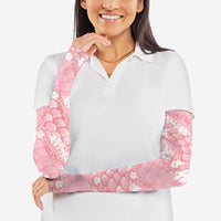Soft Pink Mermaid Puakenikeni Maile Lei Arm Sleeves