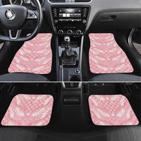 Soft Pink Mermaid Puakenikeni Maile Lei Car Mats