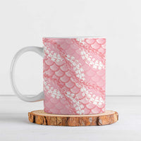 Soft Pink Mermaid Puakenikeni Maile Lei Ceramic Mug LT01 Pink - Polynesian Pride