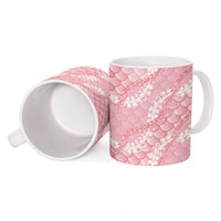 Soft Pink Mermaid Puakenikeni Maile Lei Ceramic Mug LT01 - Polynesian Pride