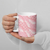 Soft Pink Mermaid Puakenikeni Maile Lei Ceramic Mug LT01 - Polynesian Pride