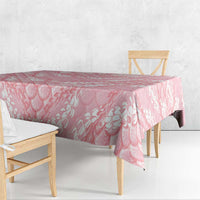 Soft Pink Mermaid Puakenikeni Maile Lei Tablecloth