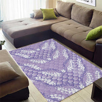 Lilac Mermaid Puakenikeni Maile Lei Area Rug