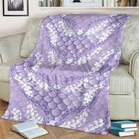 Lilac Mermaid Puakenikeni Maile Lei Blanket LT01 - Polynesian Pride