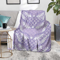 Lilac Mermaid Puakenikeni Maile Lei Blanket LT01 - Polynesian Pride