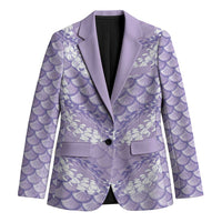 Lilac Mermaid Puakenikeni Maile Lei Blazer LT01 Unisex Purple - Polynesian Pride