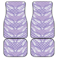 Lilac Mermaid Puakenikeni Maile Lei Car Mats