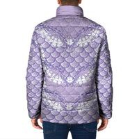 Lilac Mermaid Puakenikeni Maile Lei Padded Jacket LT01 - Polynesian Pride