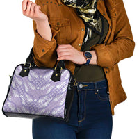 Lilac Mermaid Puakenikeni Maile Lei Shoulder Handbag