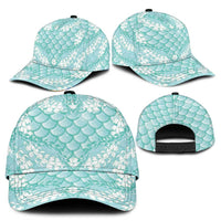 Light Turquoise Mermaid Puakenikeni Maile Lei Classic Cap