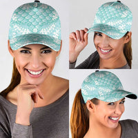 Light Turquoise Mermaid Puakenikeni Maile Lei Classic Cap