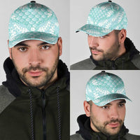Light Turquoise Mermaid Puakenikeni Maile Lei Classic Cap