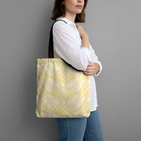 Pastel Yellow Mermaid Puakenikeni Maile Lei Tote Bag